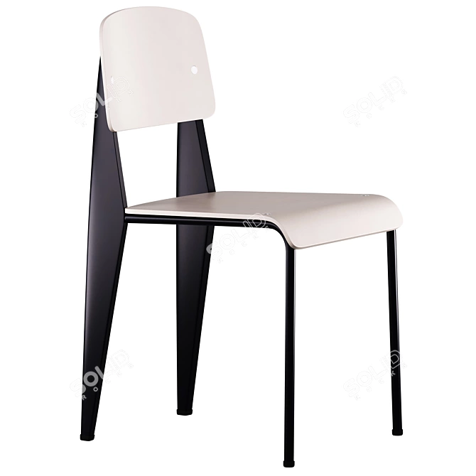 Modern Classic Dining Chairs Vitra 3D model image 7