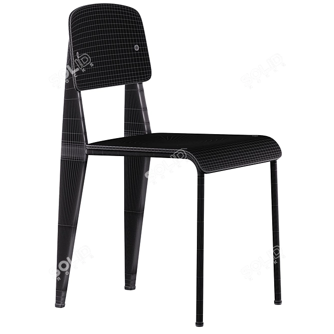 Modern Classic Dining Chairs Vitra 3D model image 2