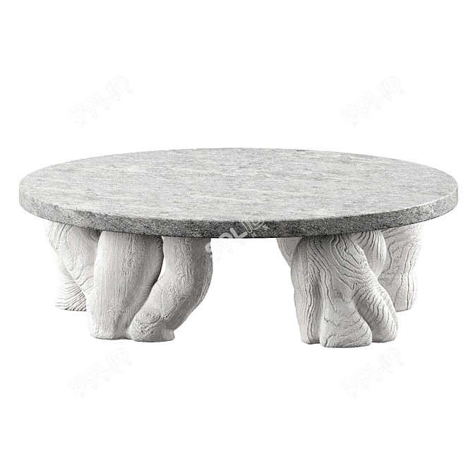 Stone Garden Table Custom-made 3D model image 1