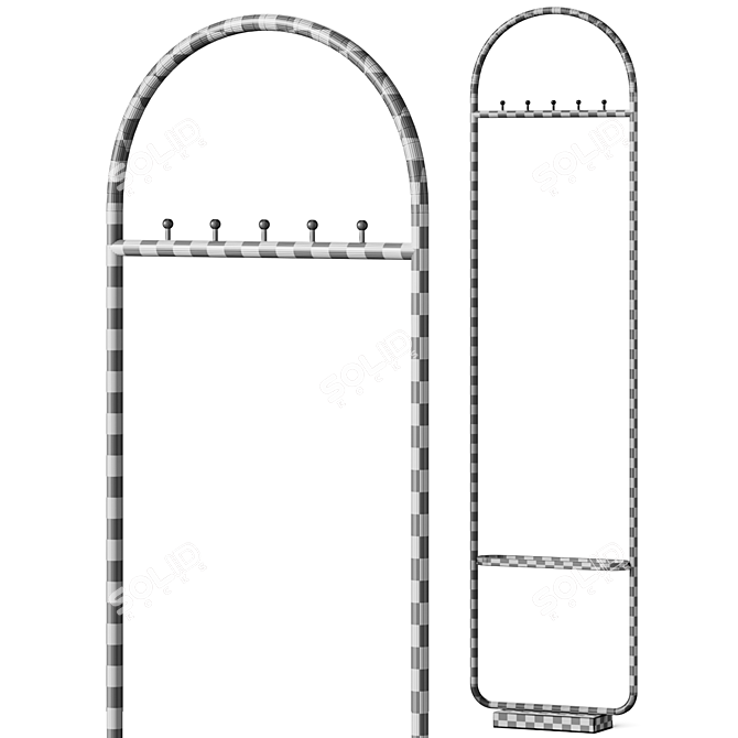  Adjustable Aytm Clothes Rack 3D model image 3