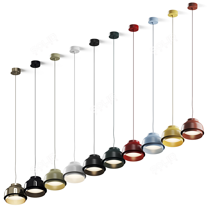 Modern Minimalist Pendant Lamp, 3D-Model 3D model image 2