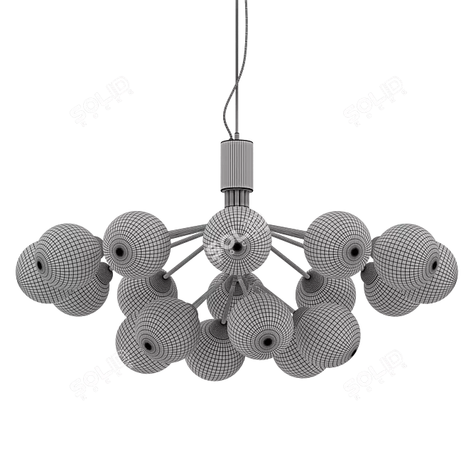 Modern Apiales Chandelier Design 3D model image 2