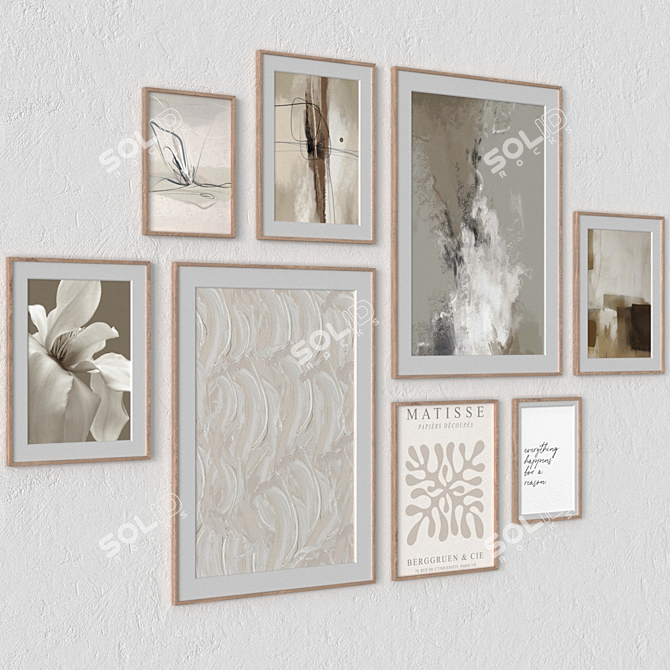 Versatile Wall Art Set 3145 3D model image 2