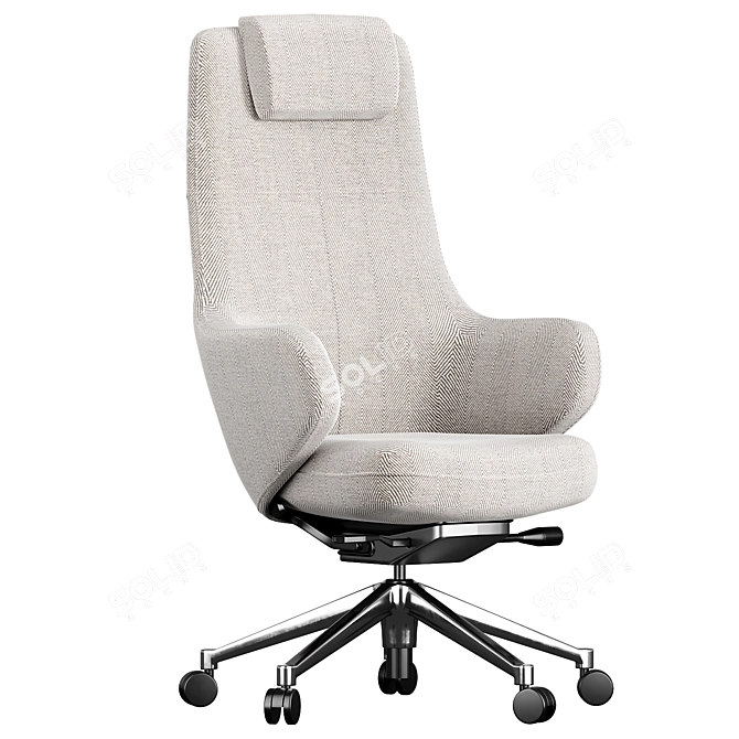 Modern Executive Office Chair Model 3D model image 2