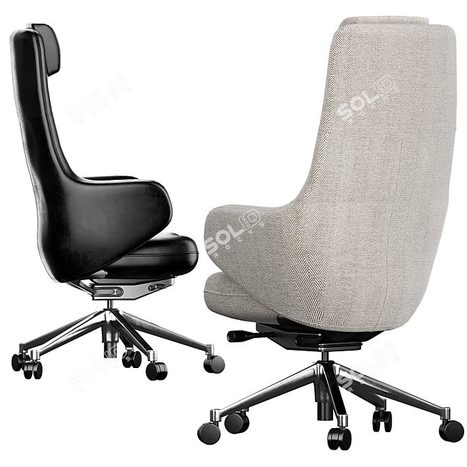 Modern Executive Office Chair Model 3D model image 3
