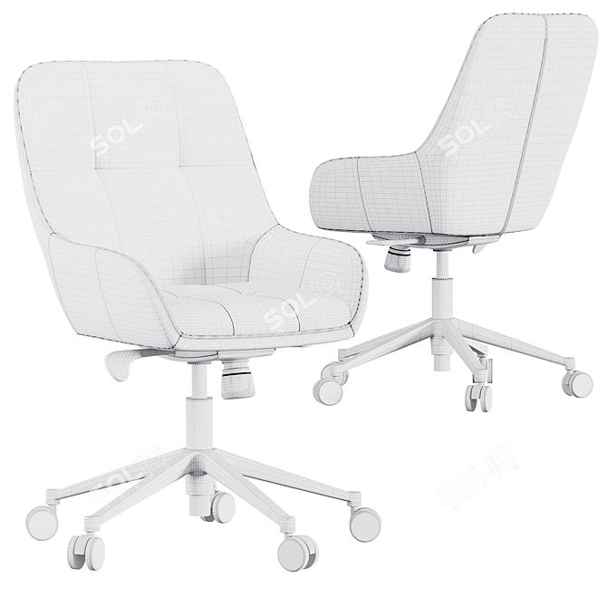 Dahmen Office Chair Model 3D model image 5