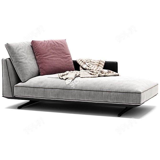 Flexform BRETTON Day Bed - Modern Elegance 3D model image 1