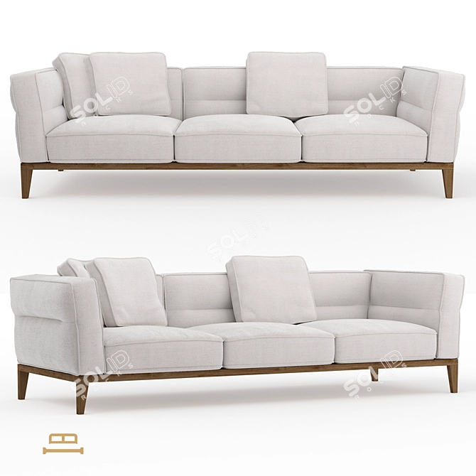 KANO Corner Sofa Bed 3D model image 1