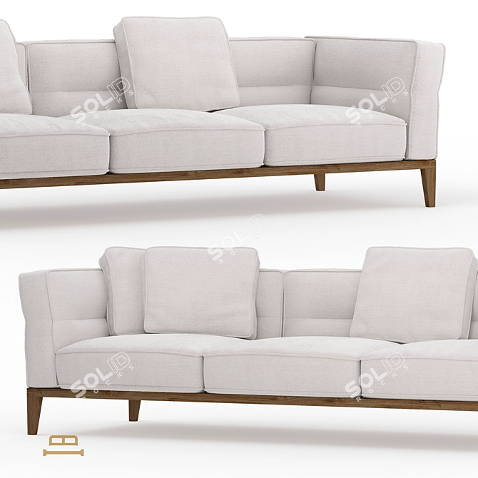 KANO Corner Sofa Bed 3D model image 3