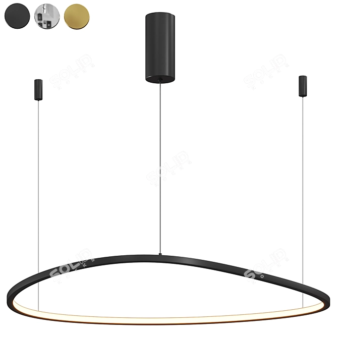 Glint Modern Pendant Light 3D model image 1