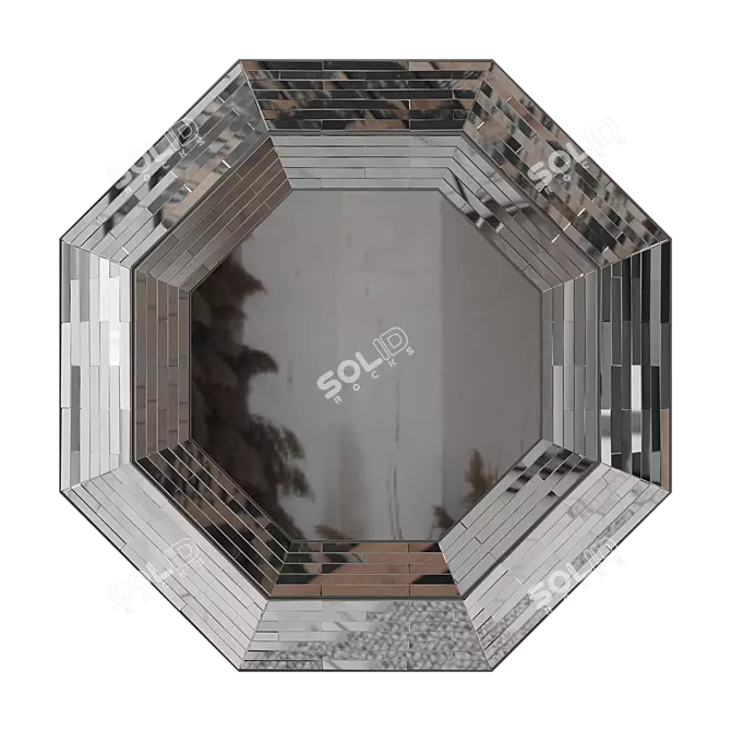 Elegance Enriched Mirror Display 3D model image 2