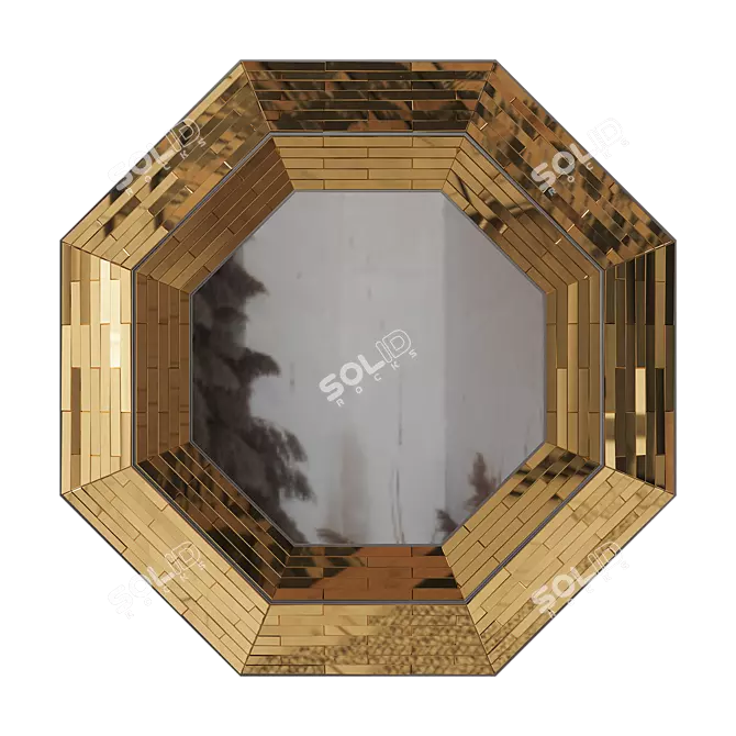 Elegance Enriched Mirror Display 3D model image 3