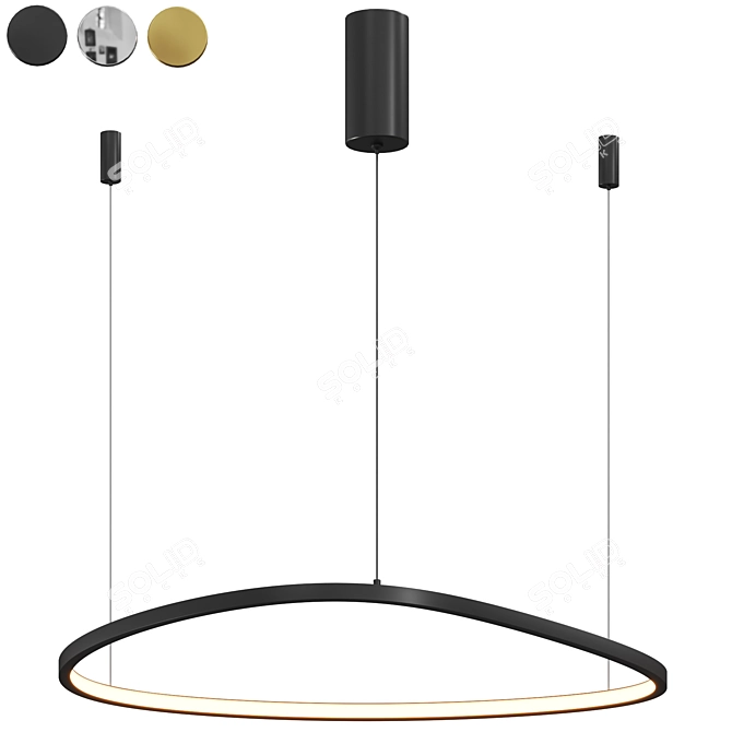  Modern Glint Pendant Light 3D model image 1