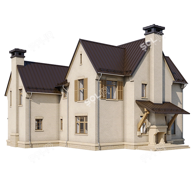 Gothic Mansion Model - Arch Viz 3D model image 2