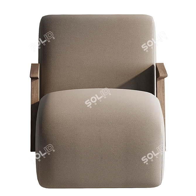 Elegant Venosa Chair: Luxurious Design 3D model image 2