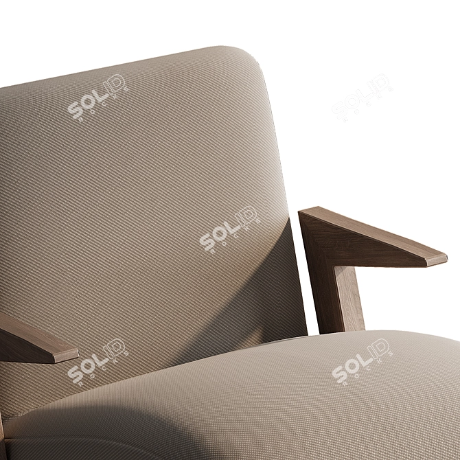 Elegant Venosa Chair: Luxurious Design 3D model image 4