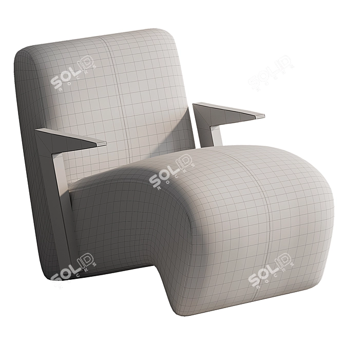 Elegant Venosa Chair: Luxurious Design 3D model image 5