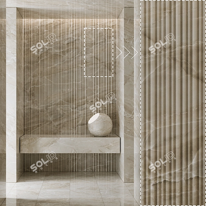 High Detail Marble Stone Texture 3D model image 2