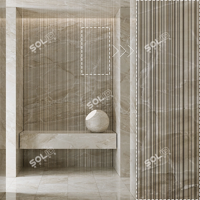 High Detail Marble Stone Texture 3D model image 3