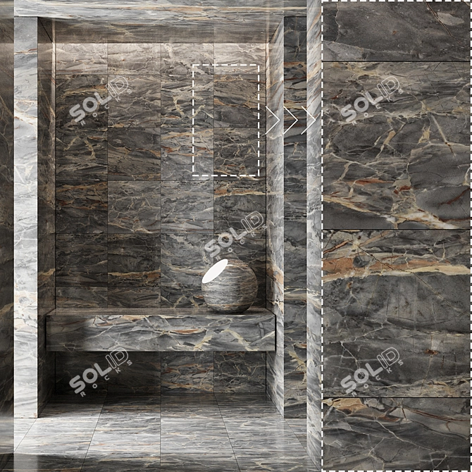 Marble Stone Texture Collection 3D model image 4