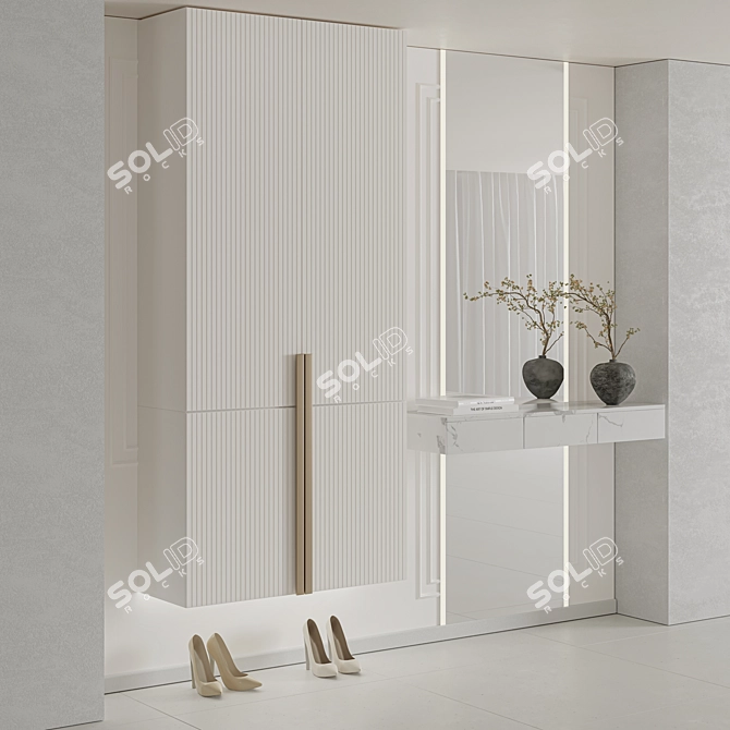  Modern Neoclassical Hallway Furniture 3D model image 3