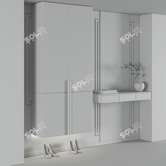  Modern Neoclassical Hallway Furniture 3D model image 6