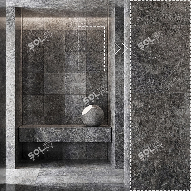 Marble Stone Texture Pack 3D 3D model image 4