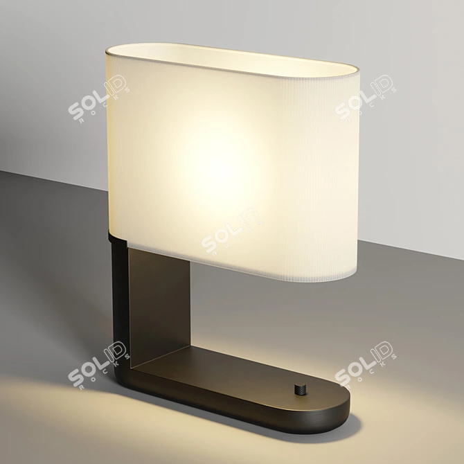 Elegant Glow Table Lamp 3D model image 2