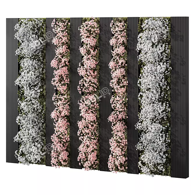 Blossom Wall Decor Set 3D model image 1