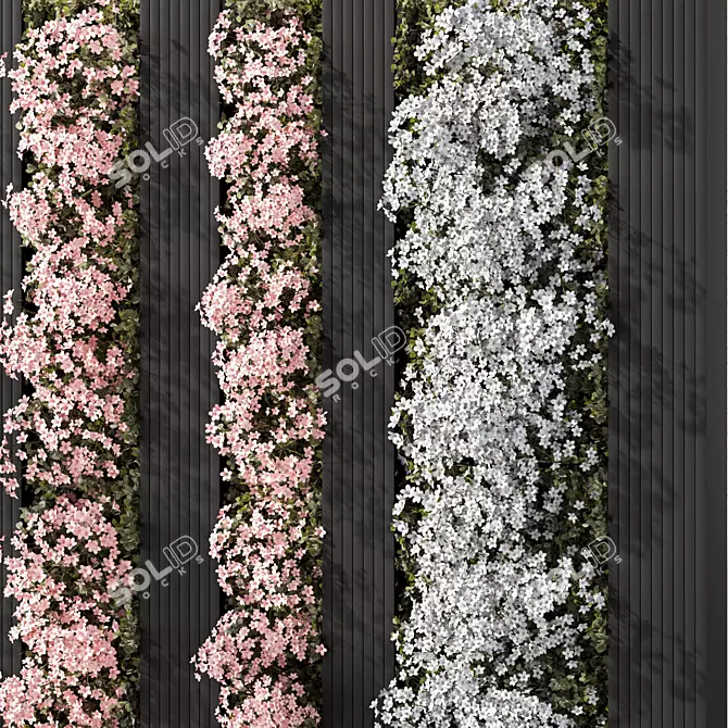 Blossom Wall Decor Set 3D model image 3