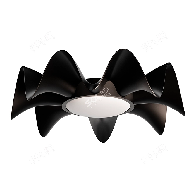 Sleek Pendant Lighting Fixture "FIETE 3D model image 1