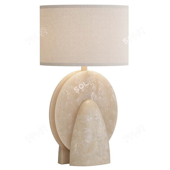 Elegant Luminous Table Lamp 3D model image 1