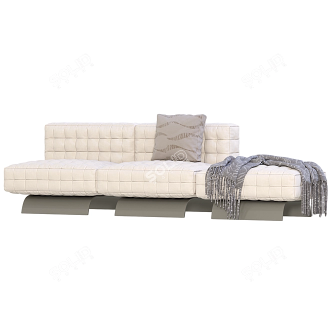 Modern Minotti Twiggy Modular Sofa 3D model image 5