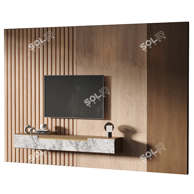 2014 TV Wall Set 30 3D model image 1