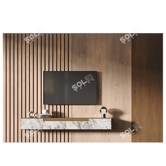 2014 TV Wall Set 30 3D model image 2