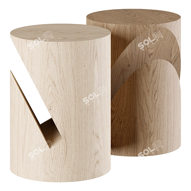 Modern Yet Design MOLA Nightstand 3D model image 1