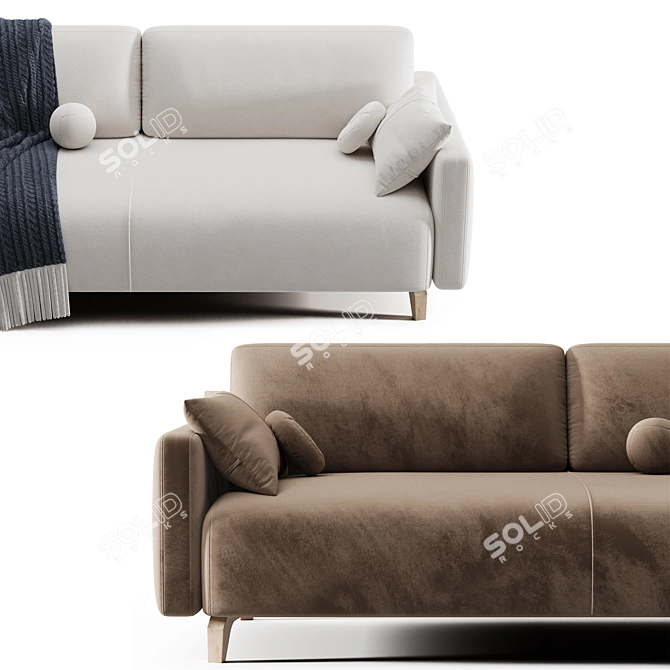 Modern Lieri Sofa with UV Mapping 3D model image 17