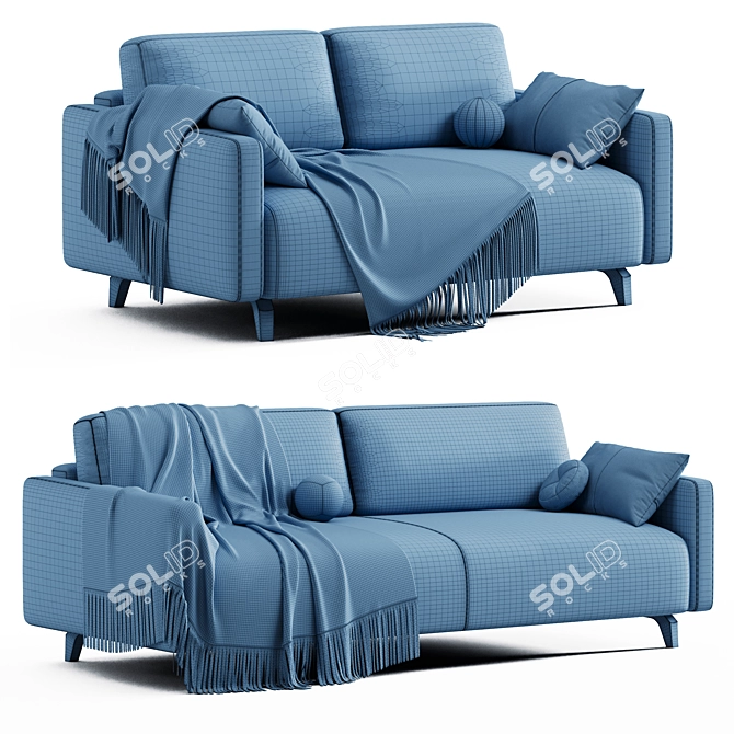 Modern Lieri Sofa with UV Mapping 3D model image 18