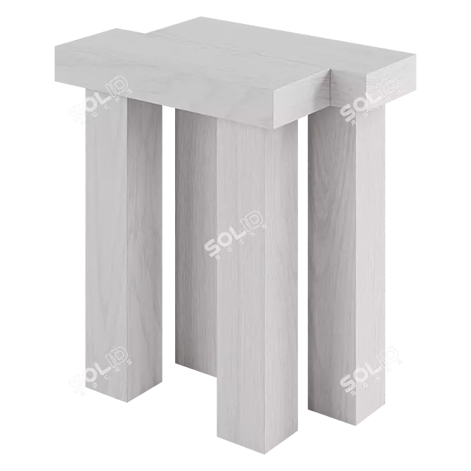 Modern Elements Stool by Oryu 3D model image 2