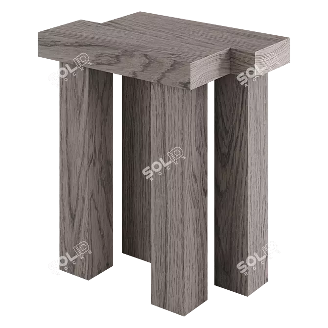 Modern Elements Stool by Oryu 3D model image 3