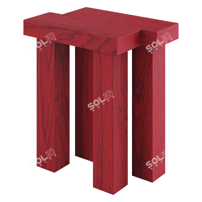 Modern Elements Stool by Oryu 3D model image 5