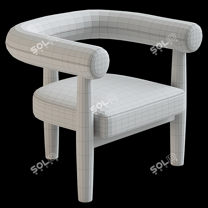 Elegant Julia Chair. Modern Design. 3D model image 4