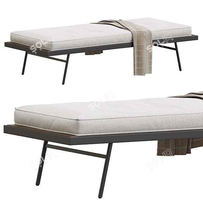 Luxurious Montrose Daybed: Elegant Design 3D model image 2