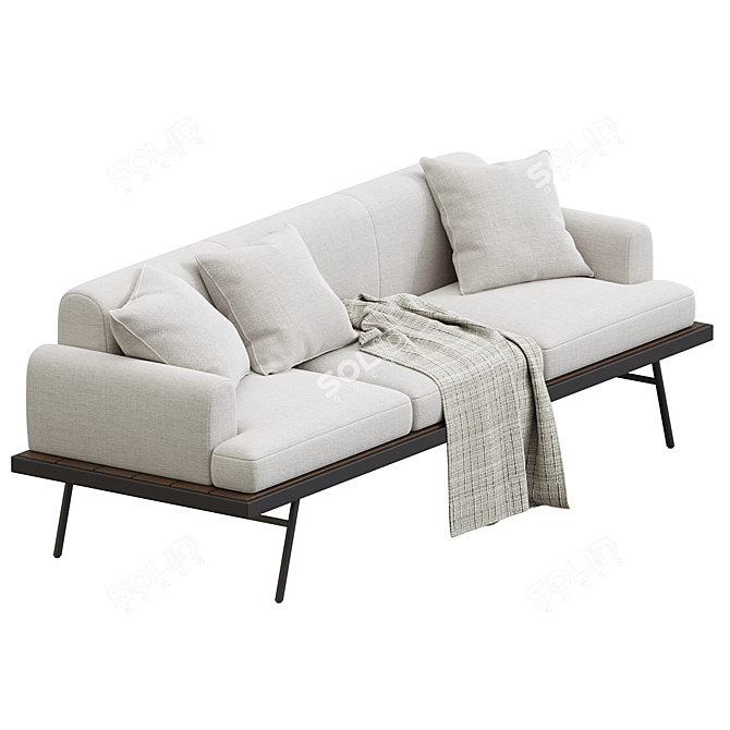 Modern Montrose Sofa: Luxury Comfort 3D model image 2