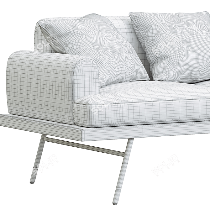 Modern Montrose Sofa: Luxury Comfort 3D model image 3