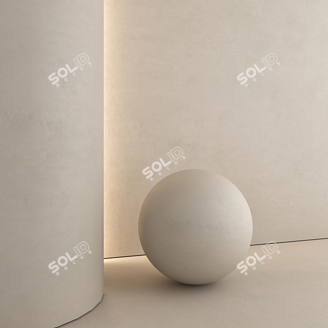 High-Quality Decorative Plaster Materials 3D model image 4