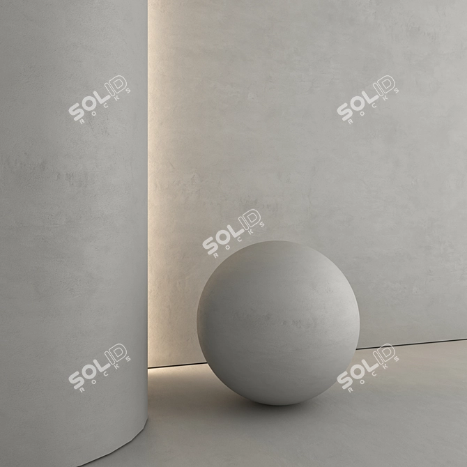 High-Quality Decorative Plaster Materials 3D model image 5