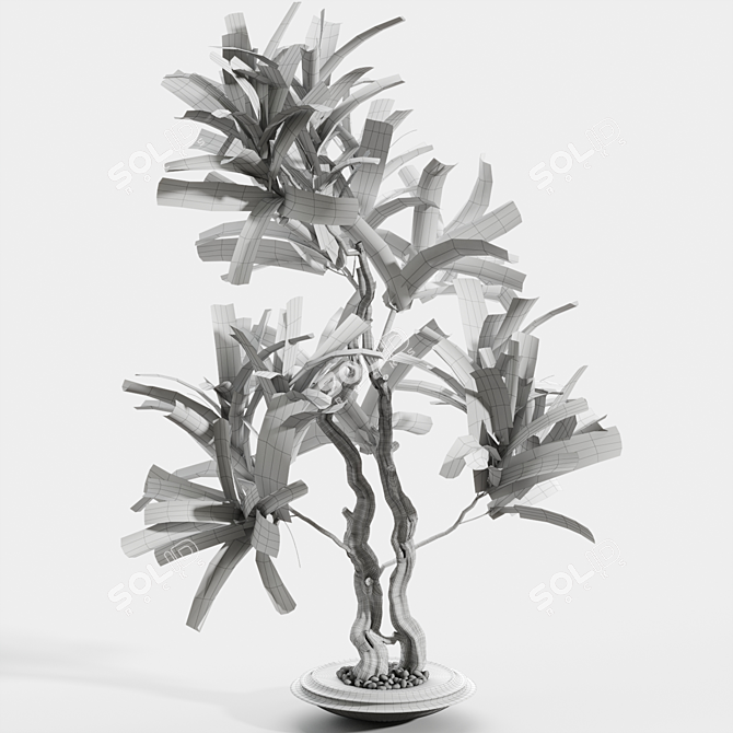 Title: Elegant Vase with Branches 3D model image 3