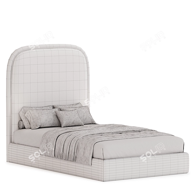 Modern Bed Lucas 2017 Premium 3D model image 4