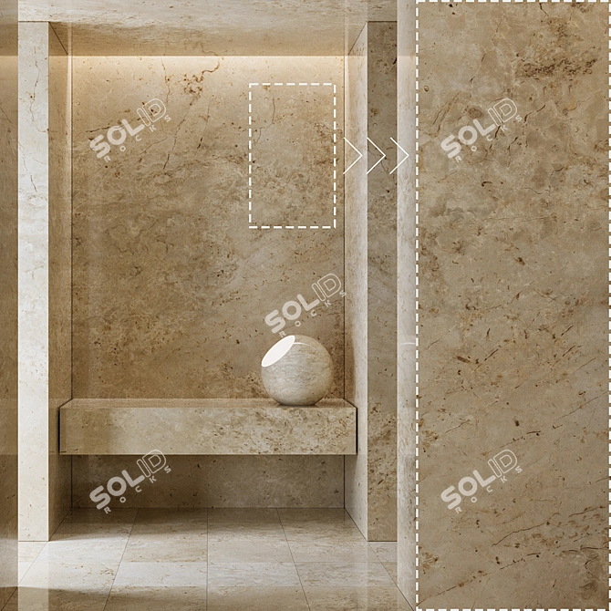 Luxury Marble Stone 3D Panels 3D model image 1